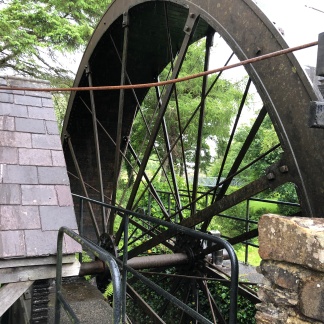 The great water wheel at Newmills.